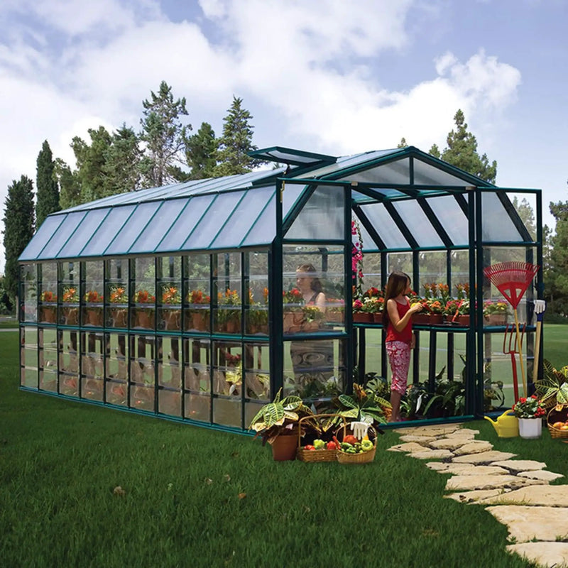 [08X20FT] Extra-Large Barn-Style Weatherproof Walk-In Greenhouse With Roof Vents (SAK85716) by SAKSBY WHOLESALE