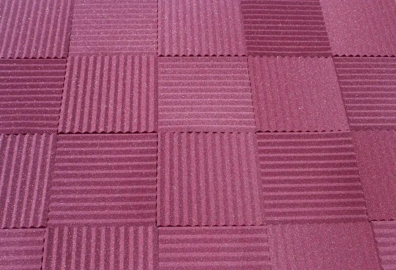 1 Inch Acoustic Foam Wedge Style Panels - 13 Color Options by SoundAssured
