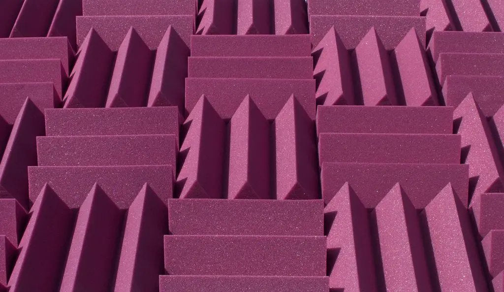 4 Inch Acoustic Foam Wedge Style Panels - 13 Color Options by SoundAssured