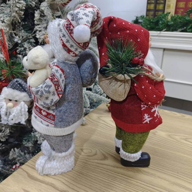 Plush 12 Inch Santa Claus Doll Life Size Figure by House Of Avana
