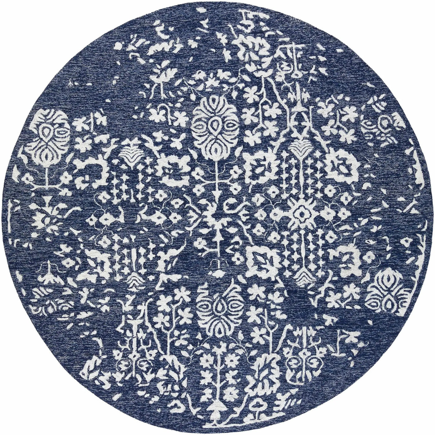 Poole Navy Wool Area Carpet by Boutique Rugs