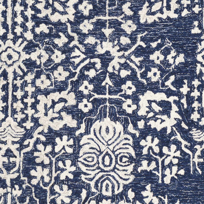 Poole Navy Wool Area Carpet by Boutique Rugs