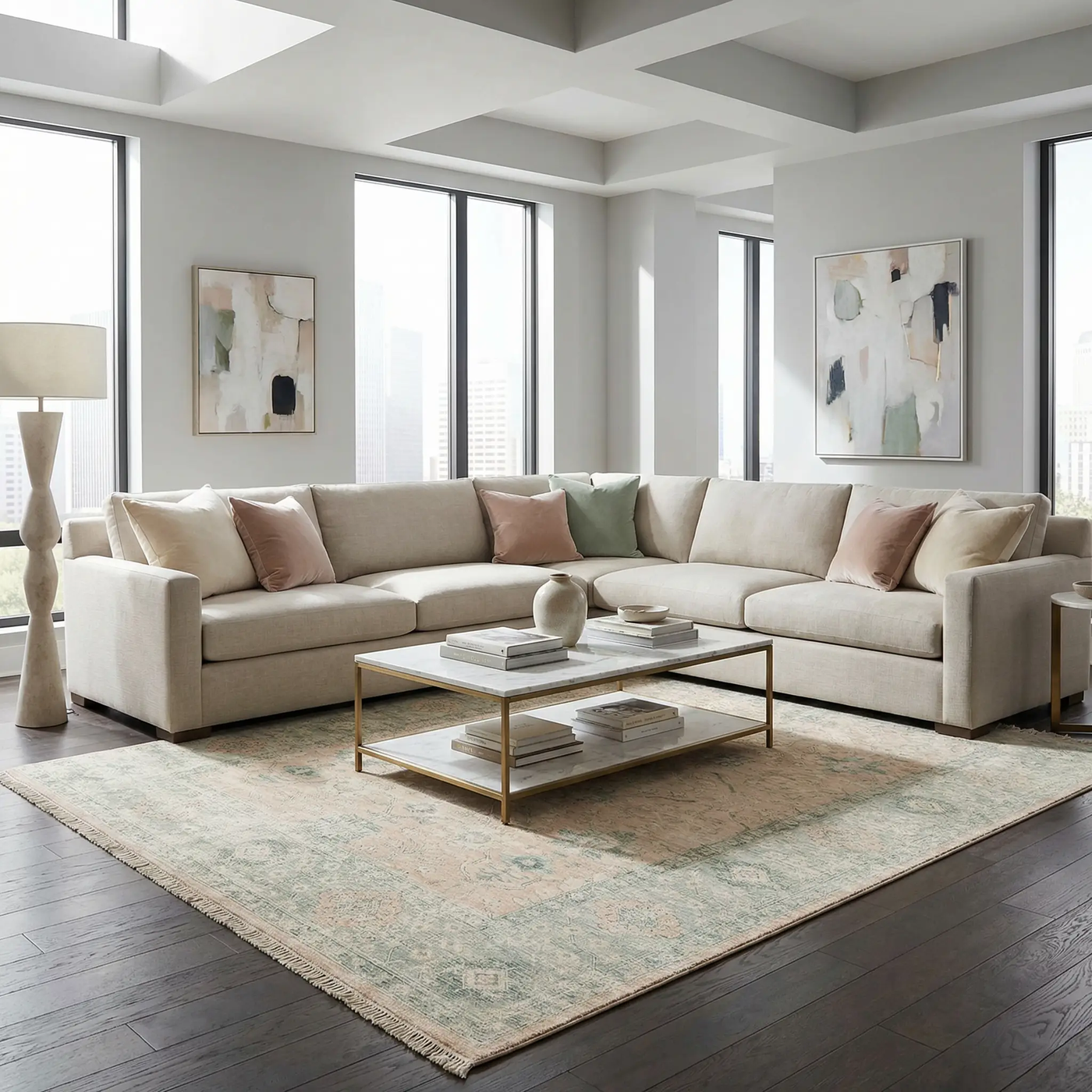 Robins Handmade Cotton-blend Rug by Boutique Rugs