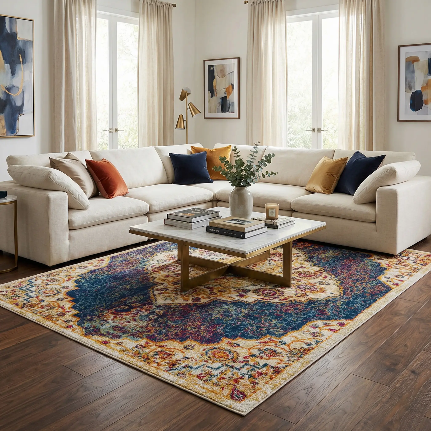 Istanbul Navy Area Rug - Clearance by Boutique Rugs