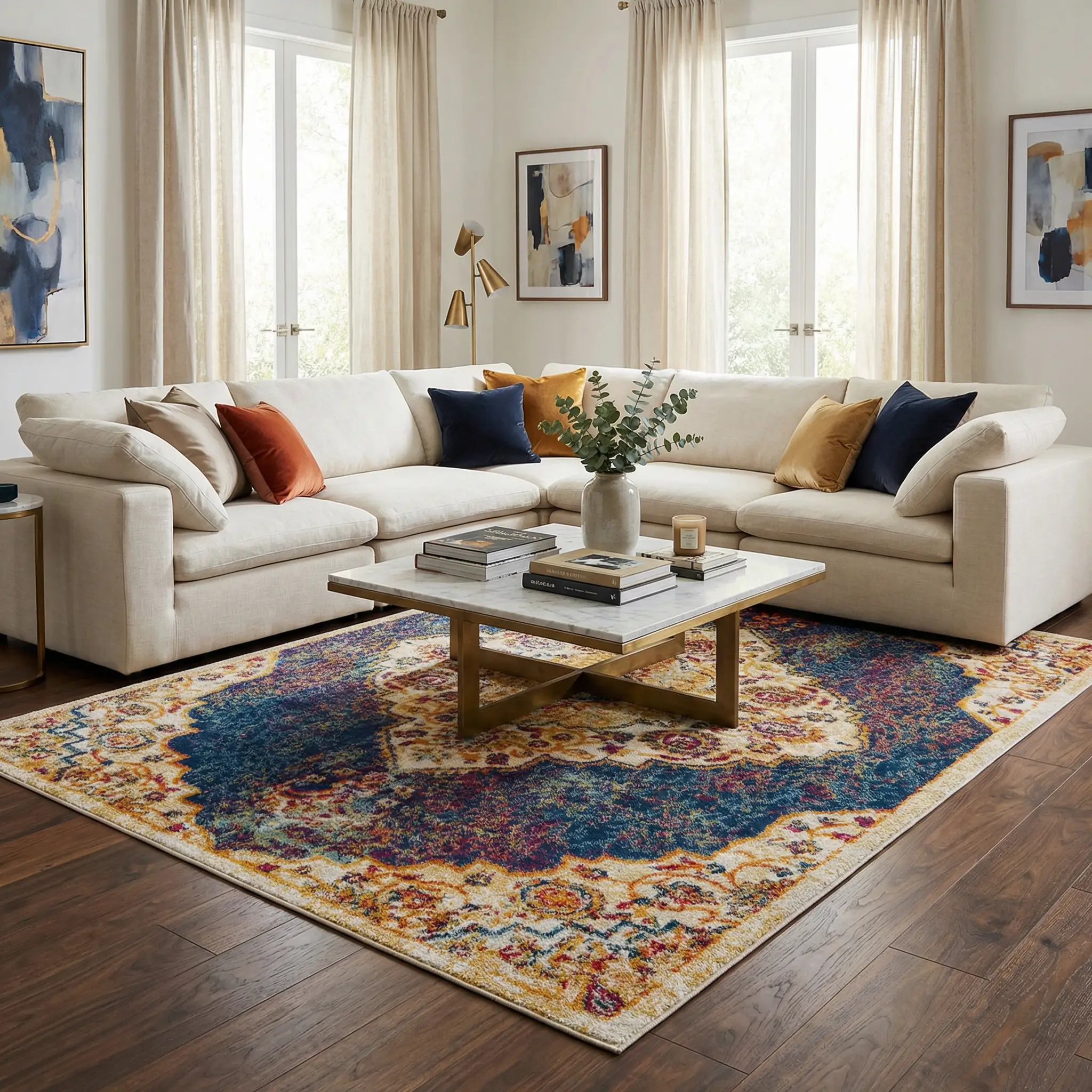Istanbul Navy Area Rug - Clearance by Boutique Rugs