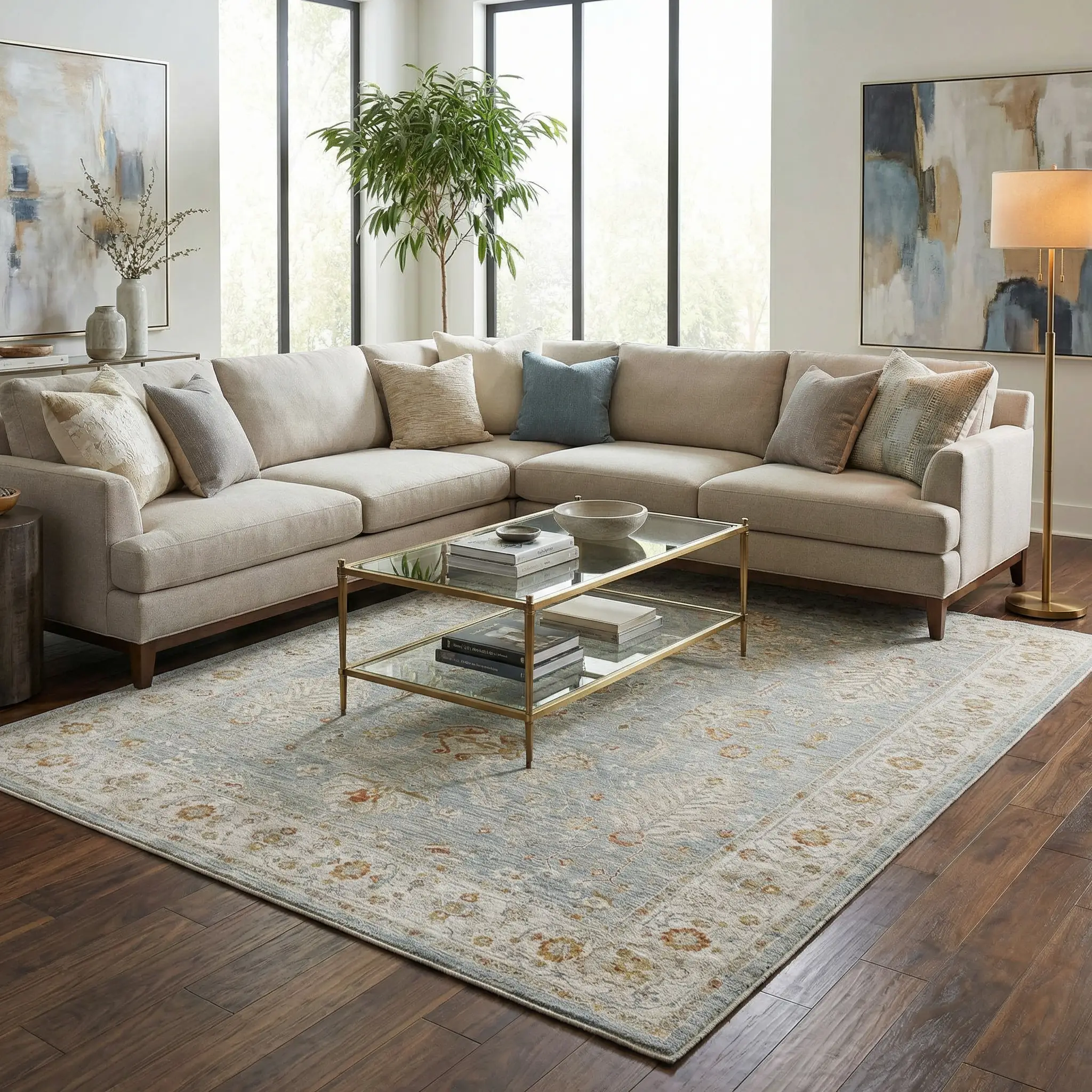 Camrose Thick Luxe Statement Rug by Boutique Rugs