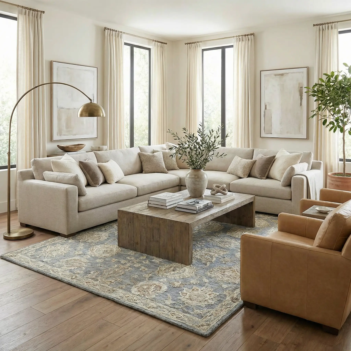 Ayesha Oushak Area Rug by Boutique Rugs