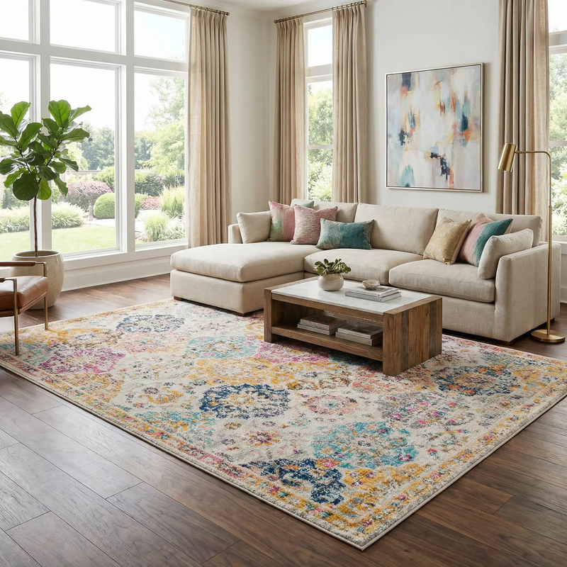 Custar Colorful Area Rug by Boutique Rugs