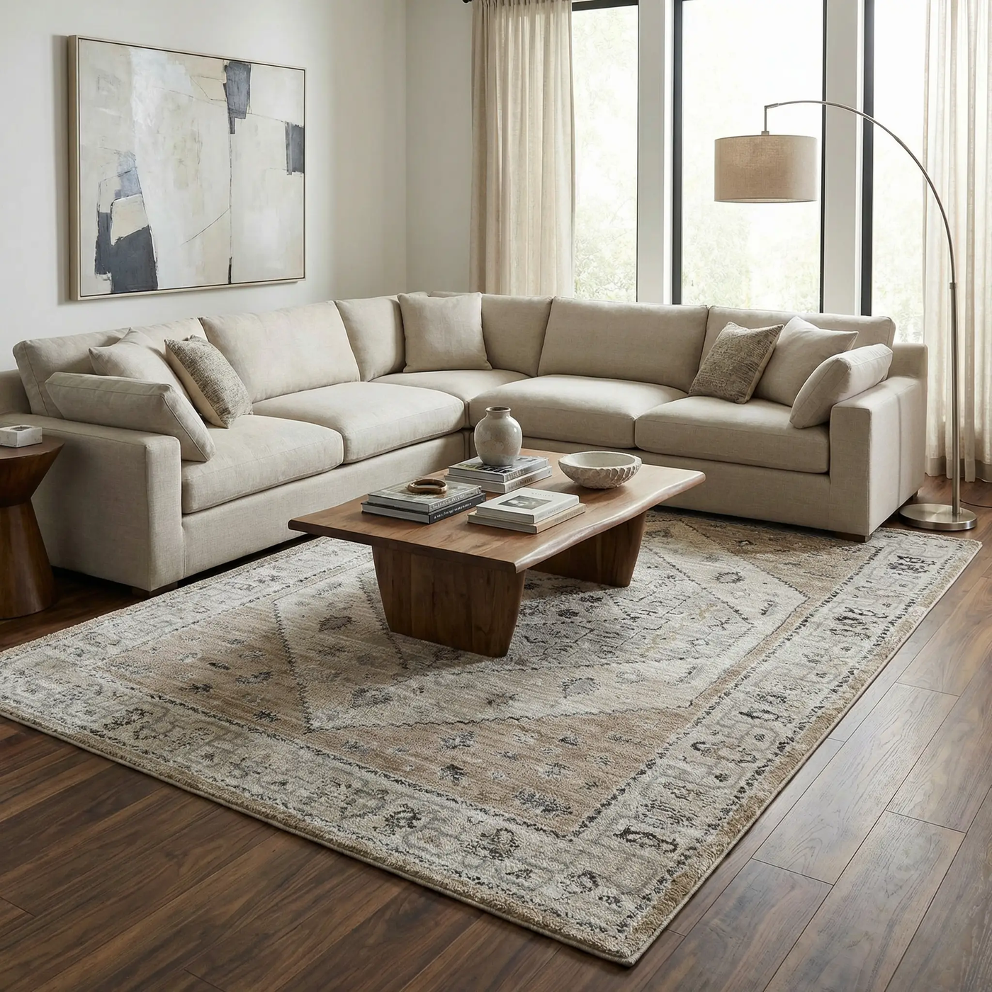 Minal Luxe Thick Area Rug by Boutique Rugs