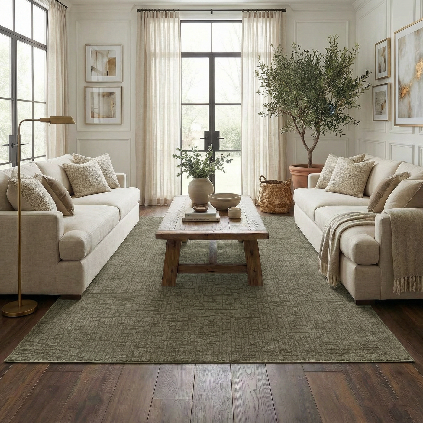 Leanna Green Washable Area Rug by Boutique Rugs