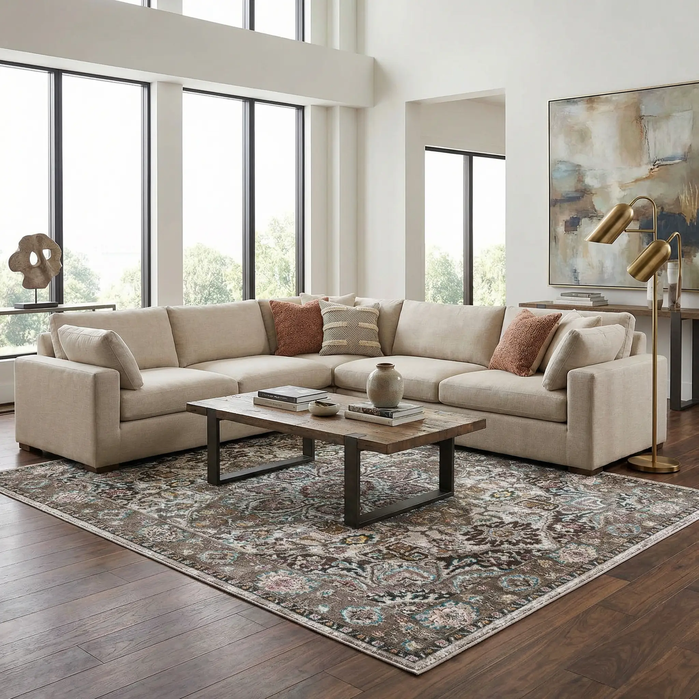 Mardin Brown Area Rug - Clearance by Boutique Rugs
