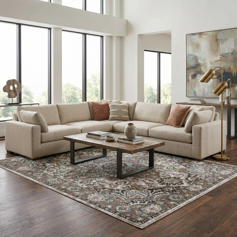Mardin Brown Area Rug - Clearance by Boutique Rugs