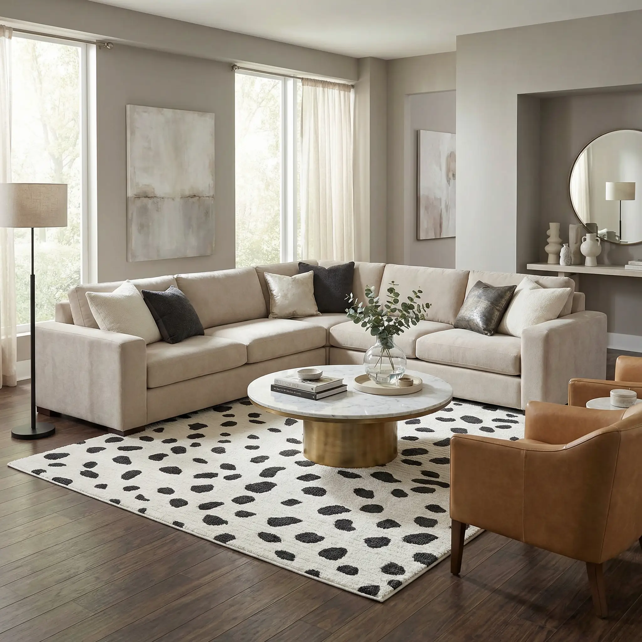 Tariffville Dalmatian Rug by Boutique Rugs