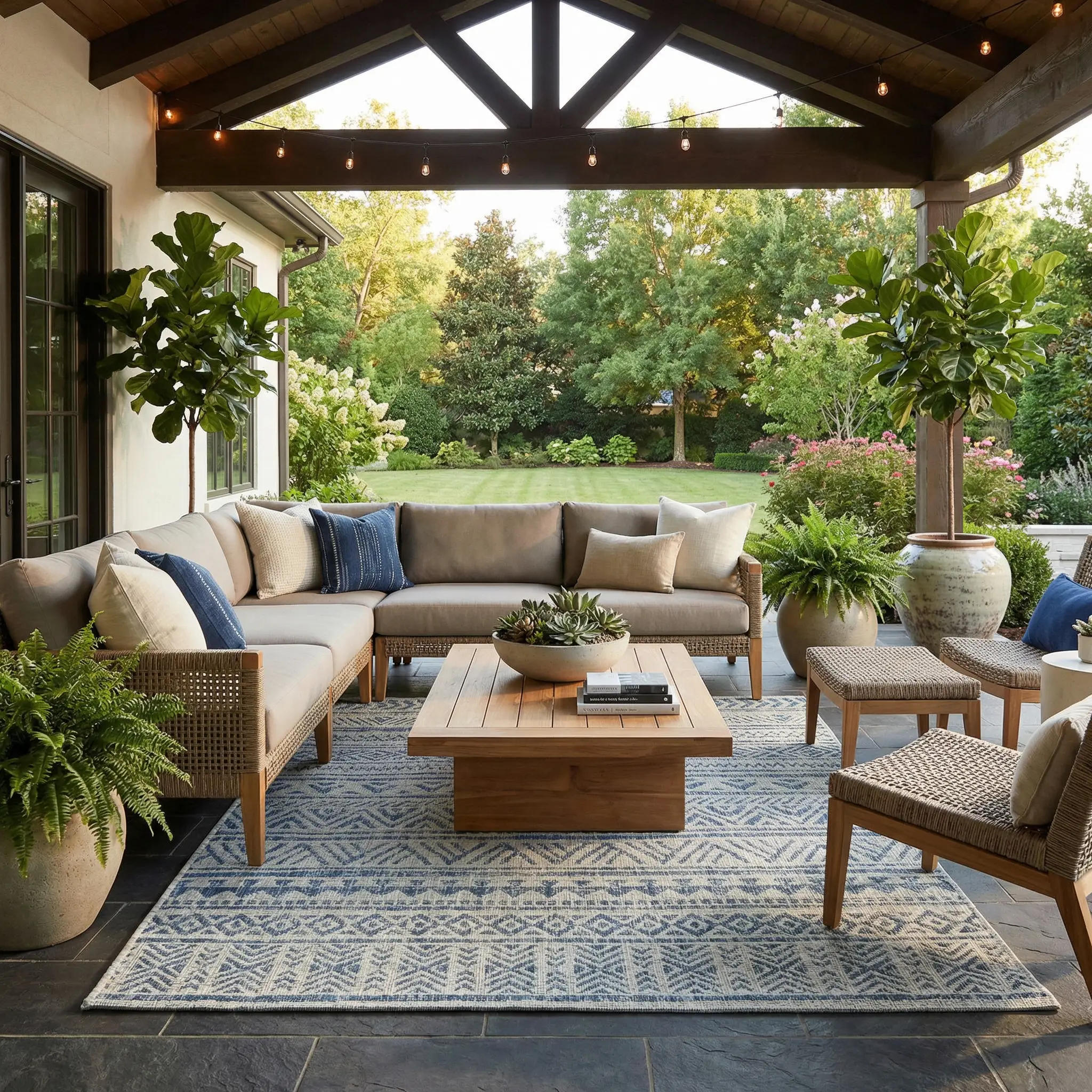 Novato All Over Pattern Performance Outdoor Rug by Boutique Rugs