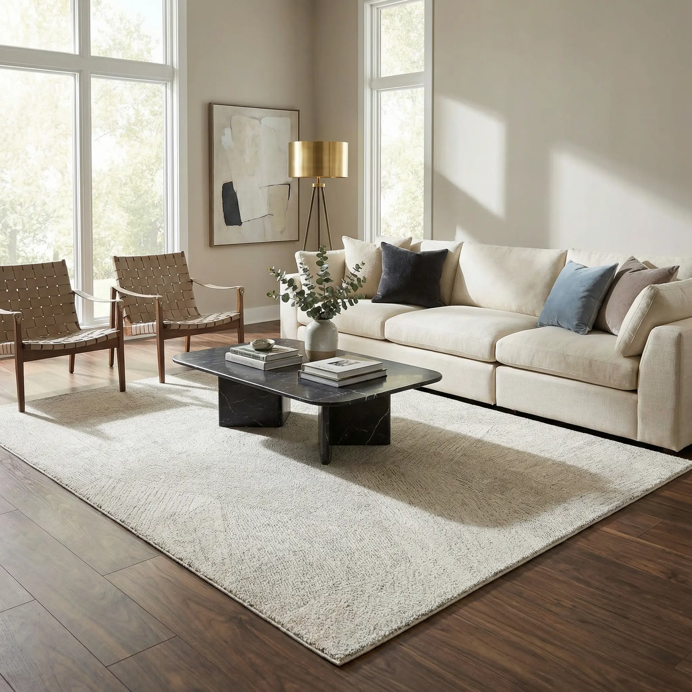 Annalong Modern High Pile Luxe Rug by Boutique Rugs