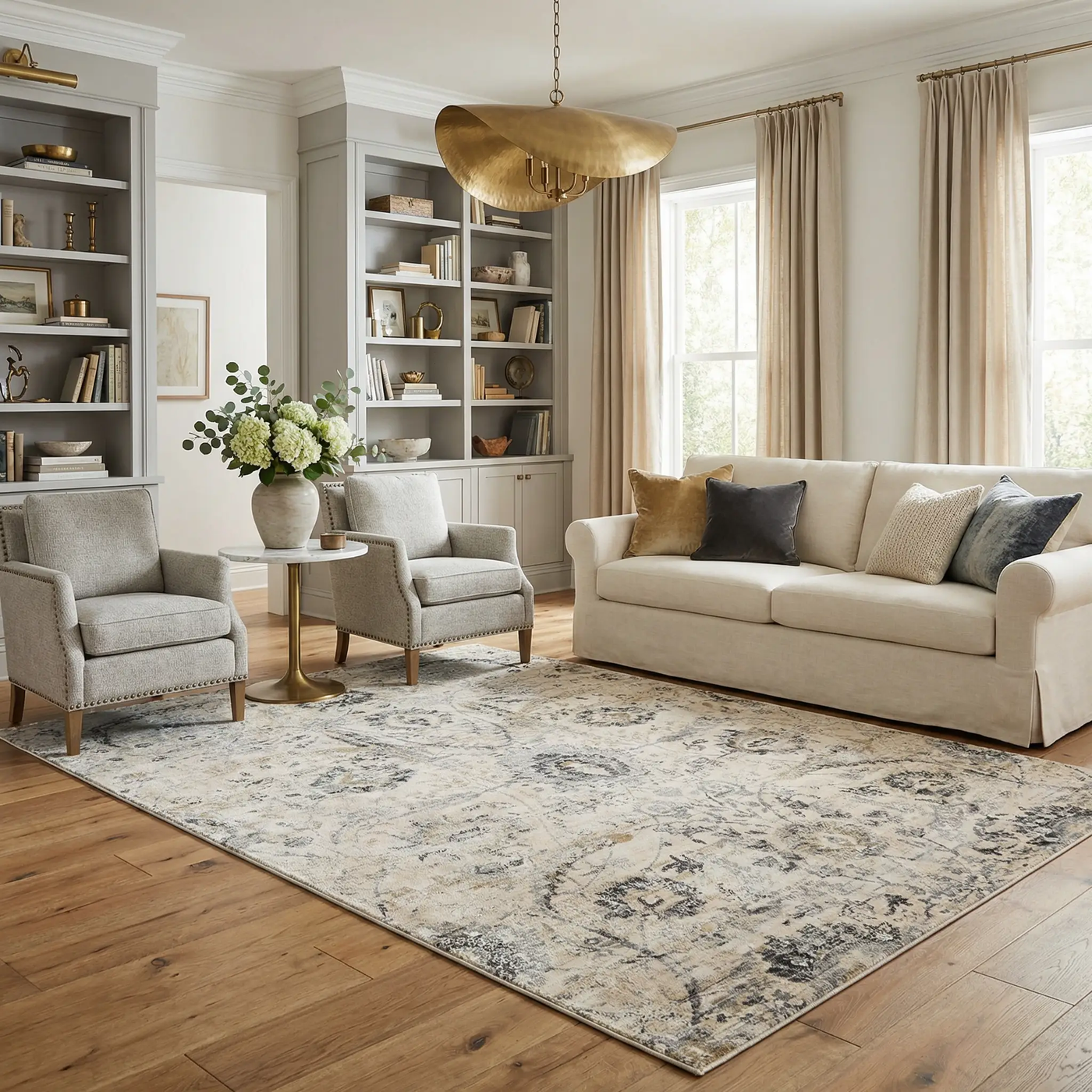 Georgiana Beige Area Rug by Boutique Rugs
