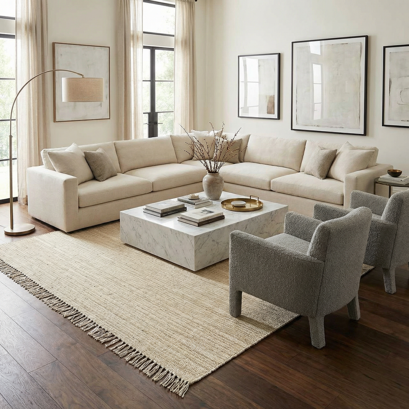 Iantha Jute Rug by Boutique Rugs