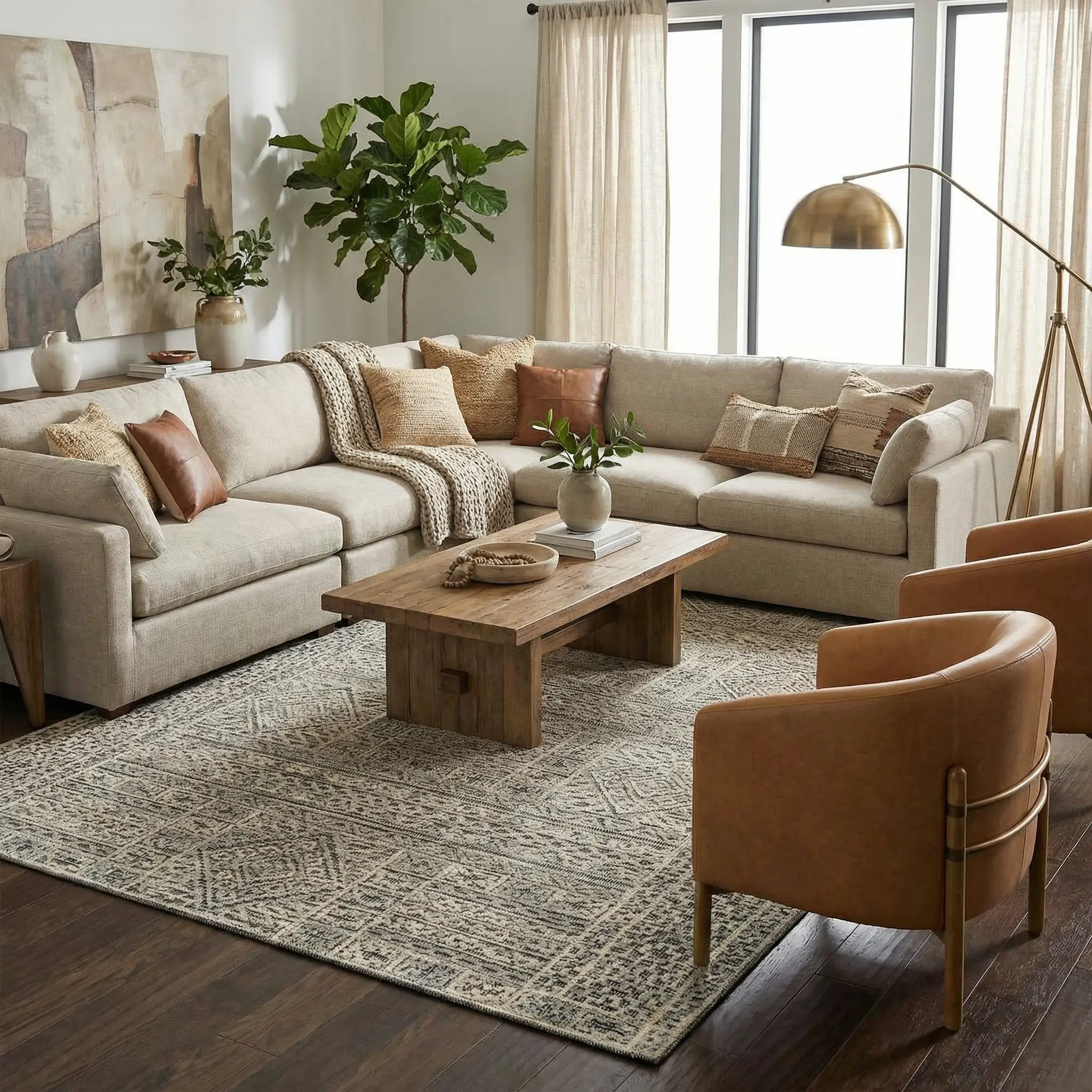 Nairne Textured Wool Area Rug - Clearance by Boutique Rugs