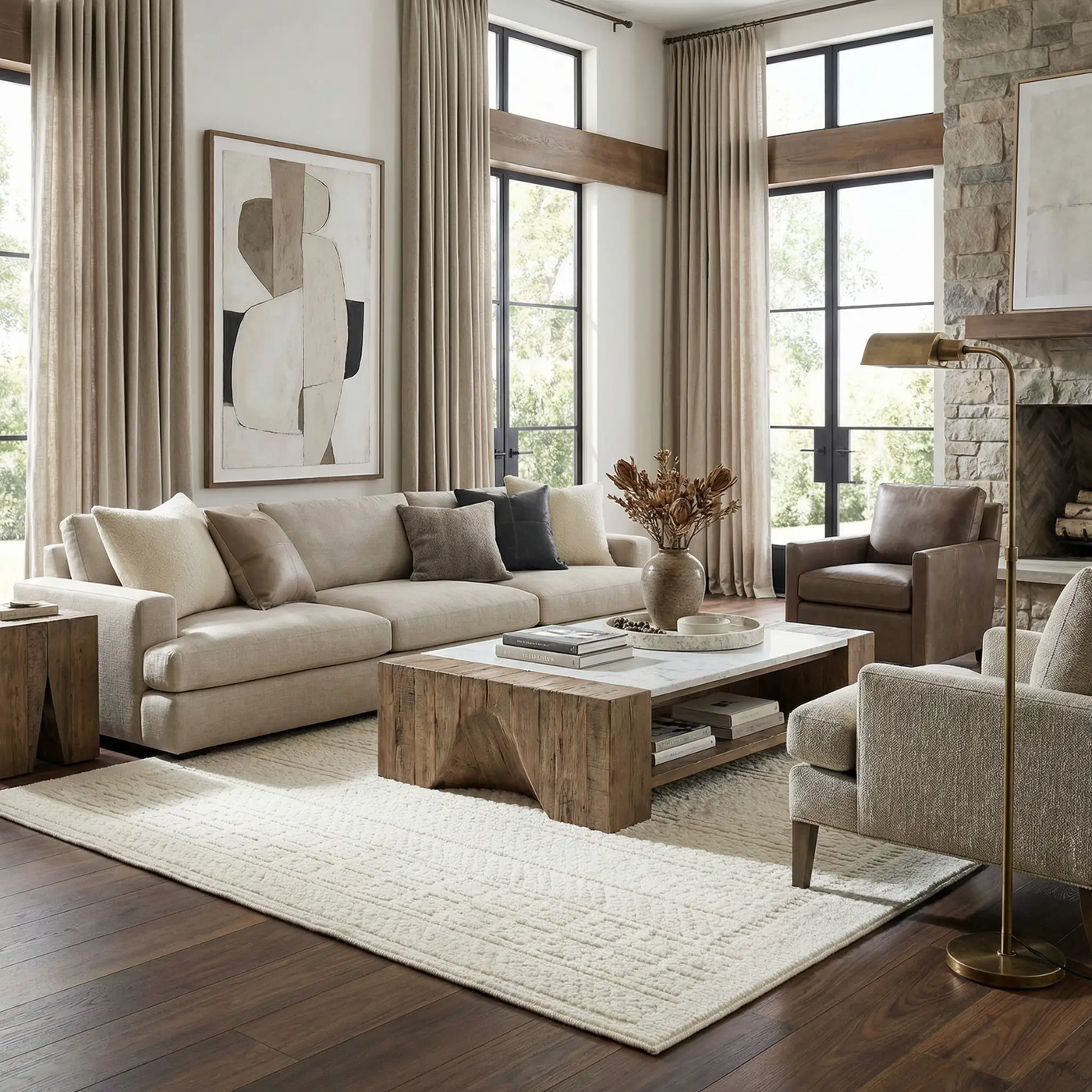 Bahar Cream Washable Area Rug by Boutique Rugs