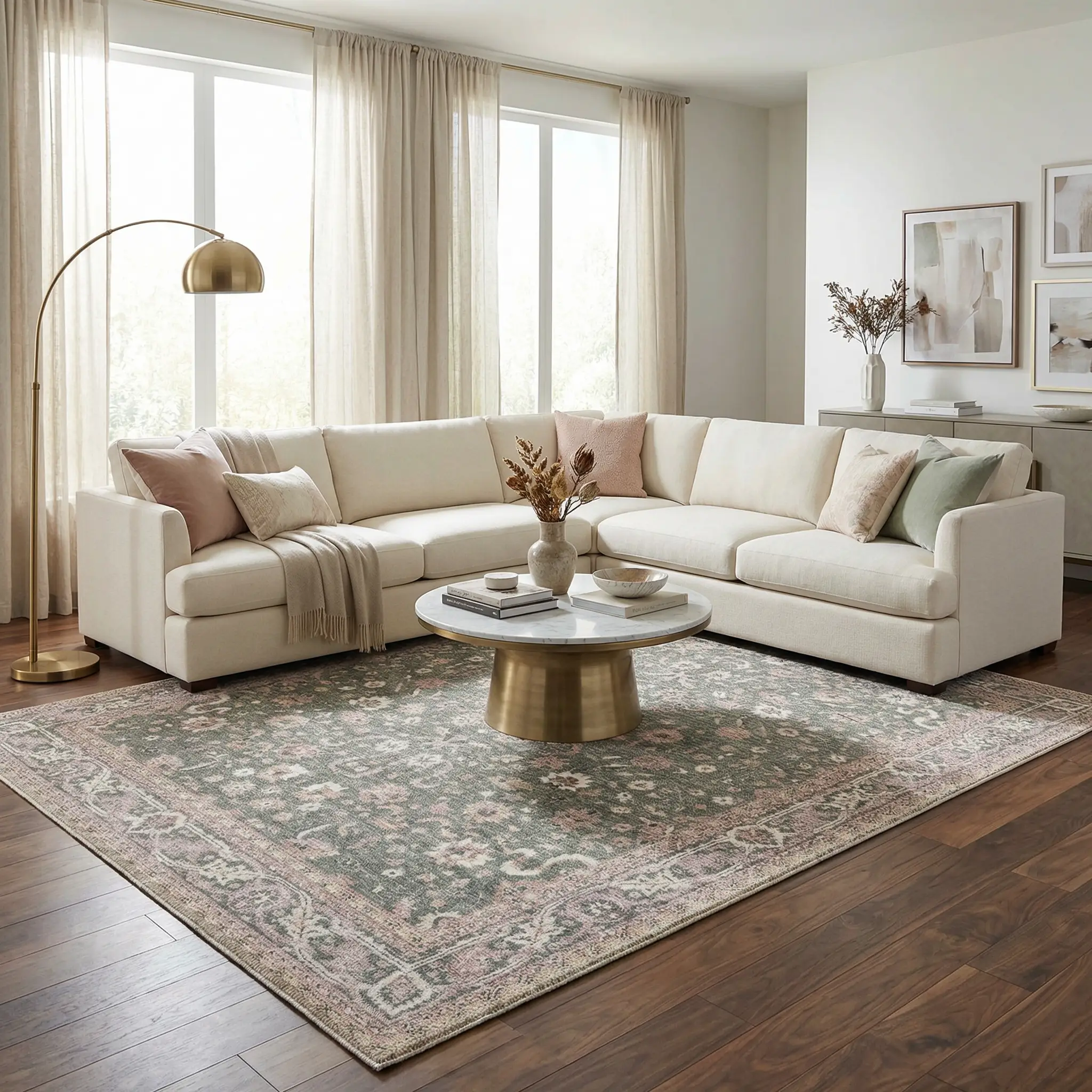 Alyson Vintage Flat Pile Washable Rug by Boutique Rugs