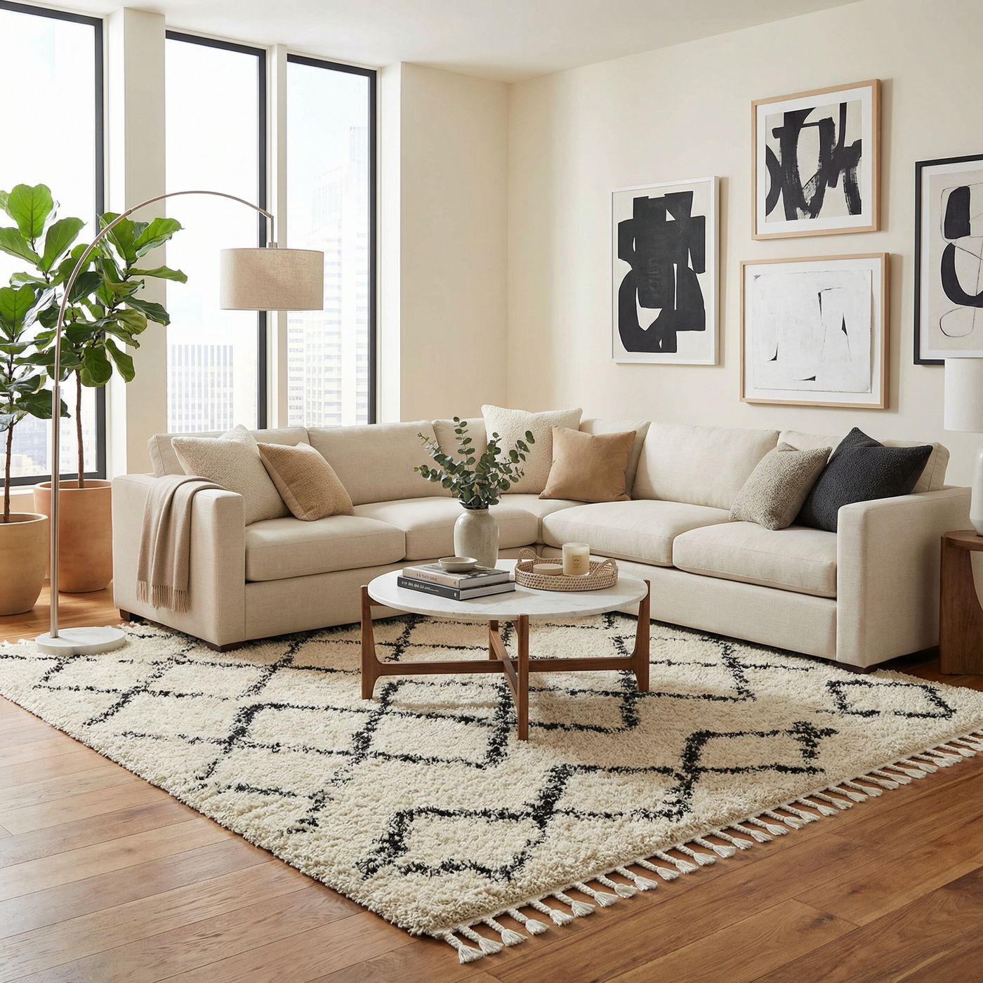 Wallagrass Moroccan Shag Rug - Clearance by Boutique Rugs