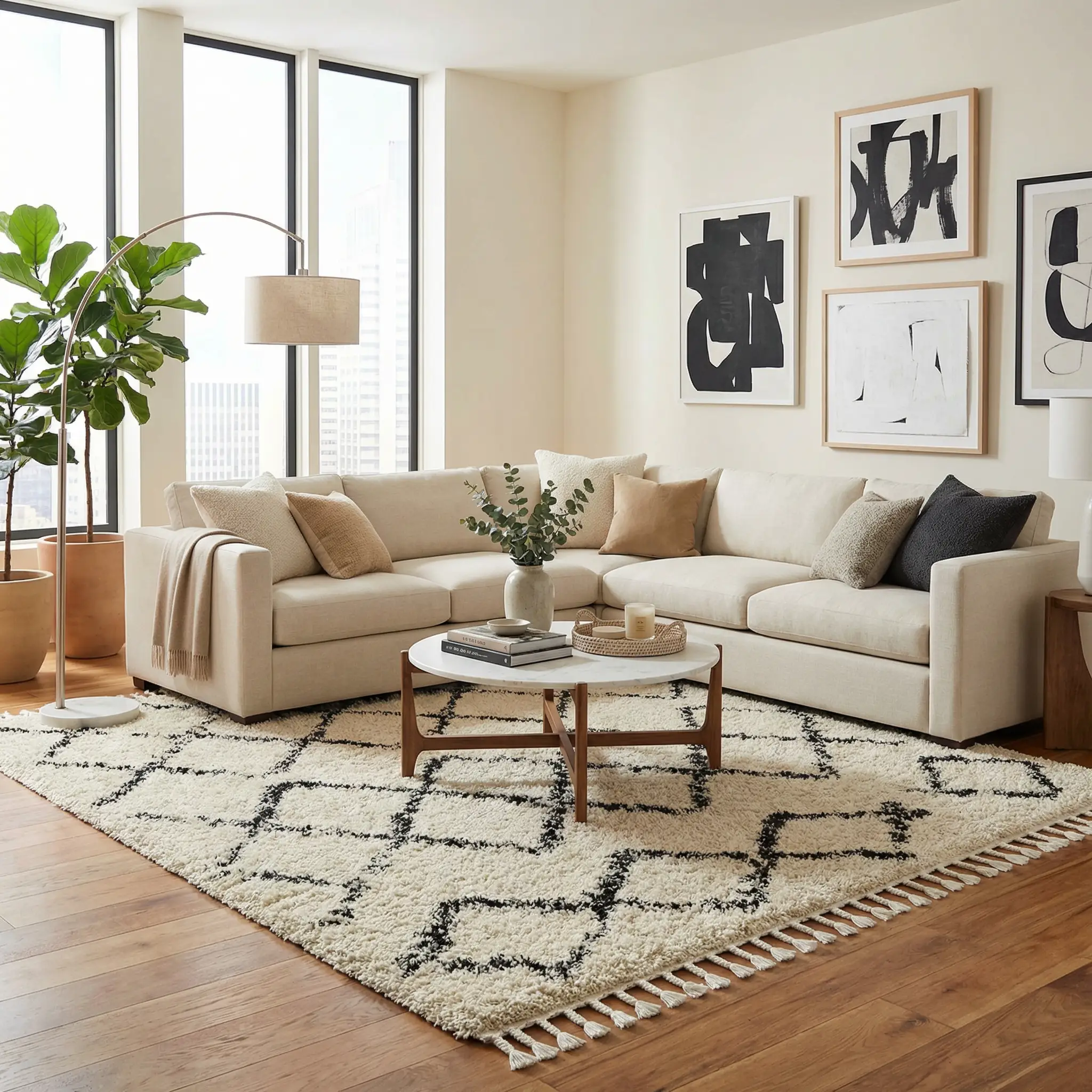 Wallagrass Moroccan Shag Rug - Clearance by Boutique Rugs
