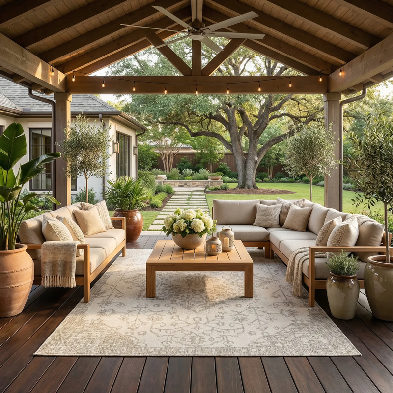 Beige Kilmacolm Outdoor Rug by Boutique Rugs