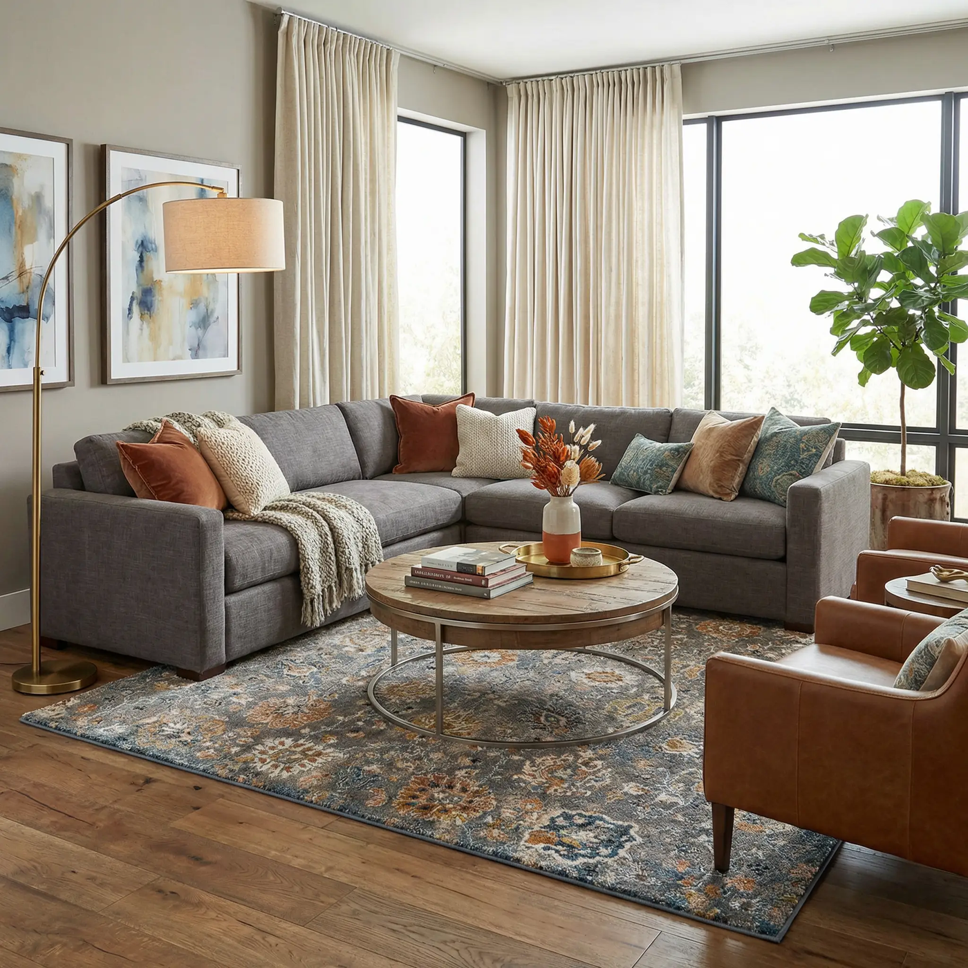 Cogan Gray Thick Rug by Boutique Rugs