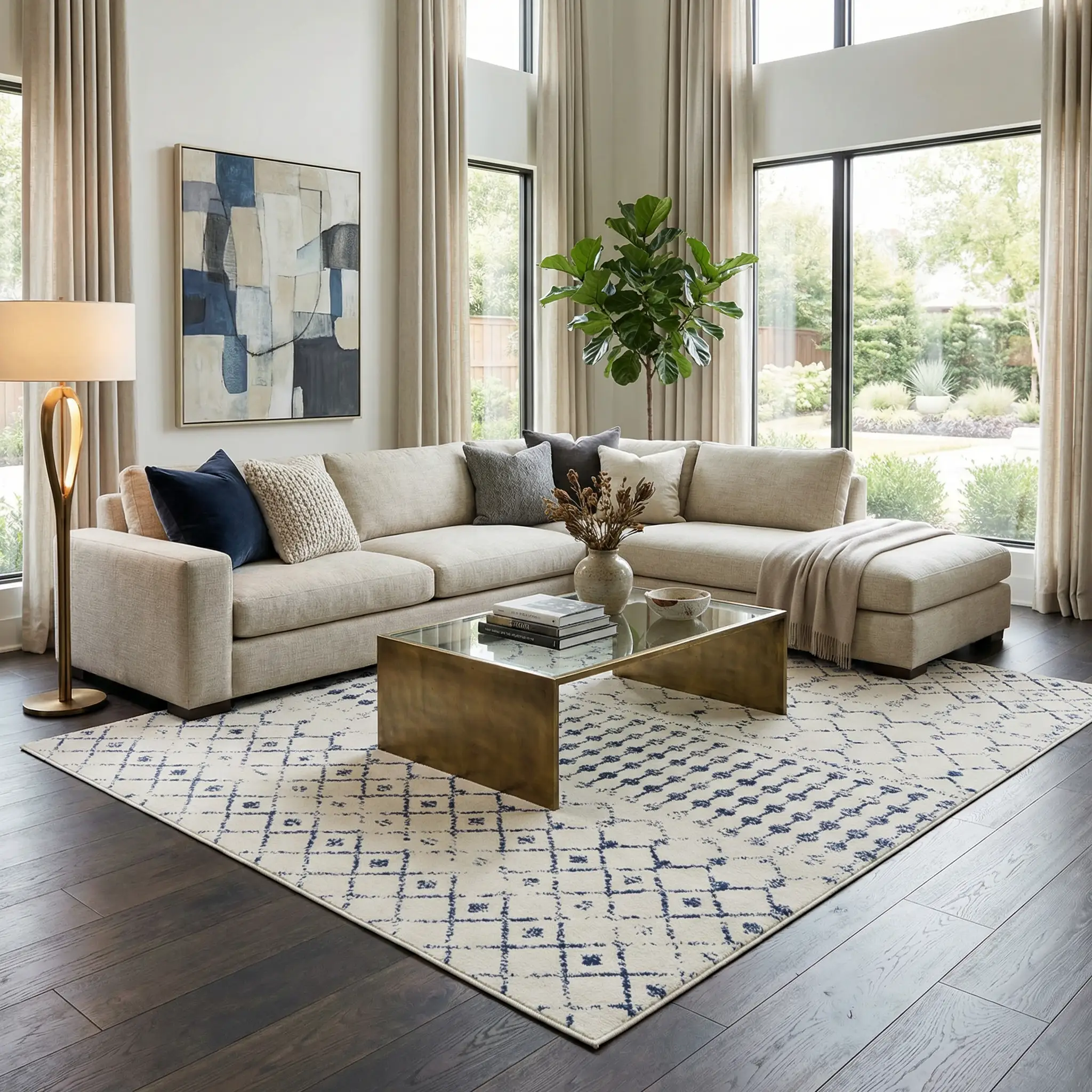 Tigrican Blue 2332 Area Rug - Clearance by Boutique Rugs