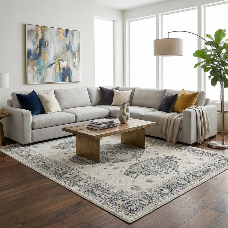 Tigried Ivory 2309 Area Rug - Clearance by Boutique Rugs