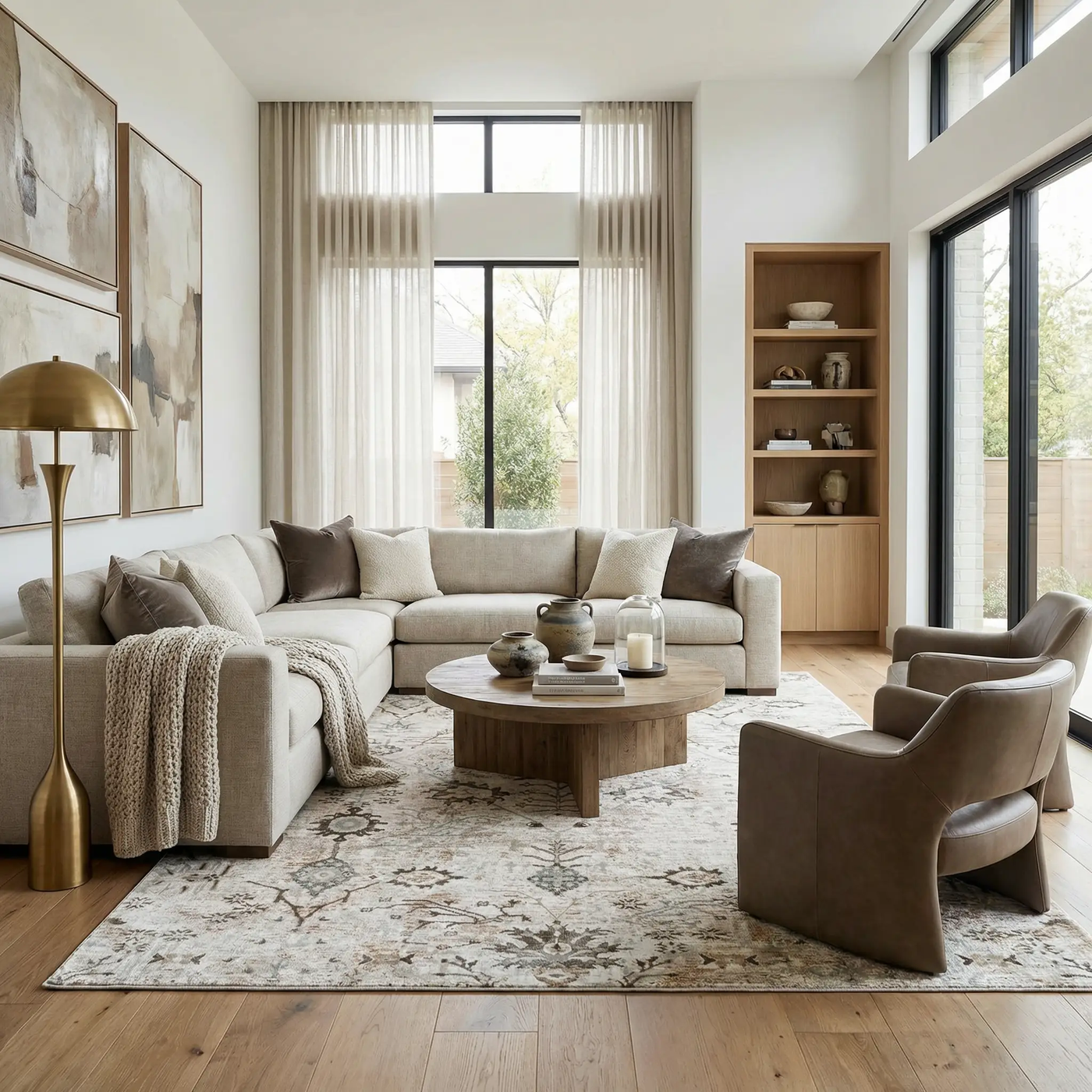Claydon Thick Luxe Oushak Rug by Boutique Rugs