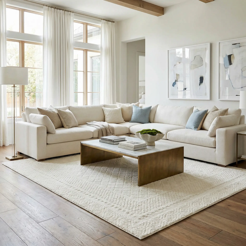 Julio Ivory Area Rug by Boutique Rugs