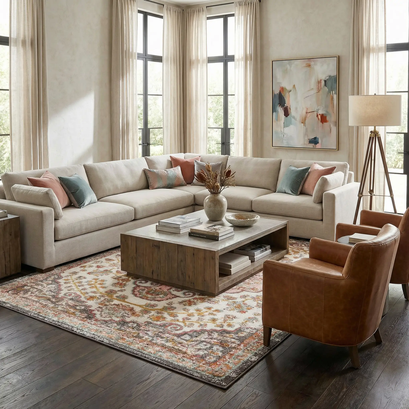 Oark Floral Medallion Area Rug by Boutique Rugs