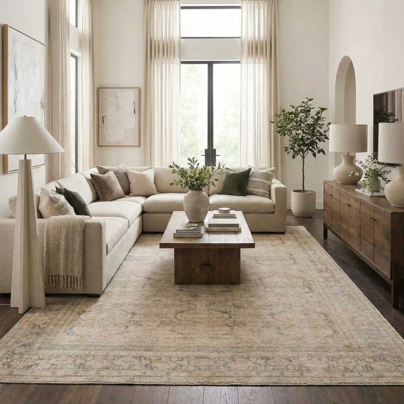 Fetscher Machine Woven Galey Alix x LIVABLISS GAHU-2304 Area Rug by Boutique Rugs
