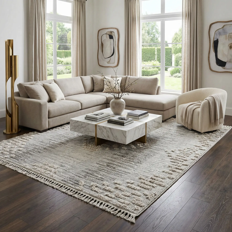 Poydras High-Low Rustic Rug by Boutique Rugs