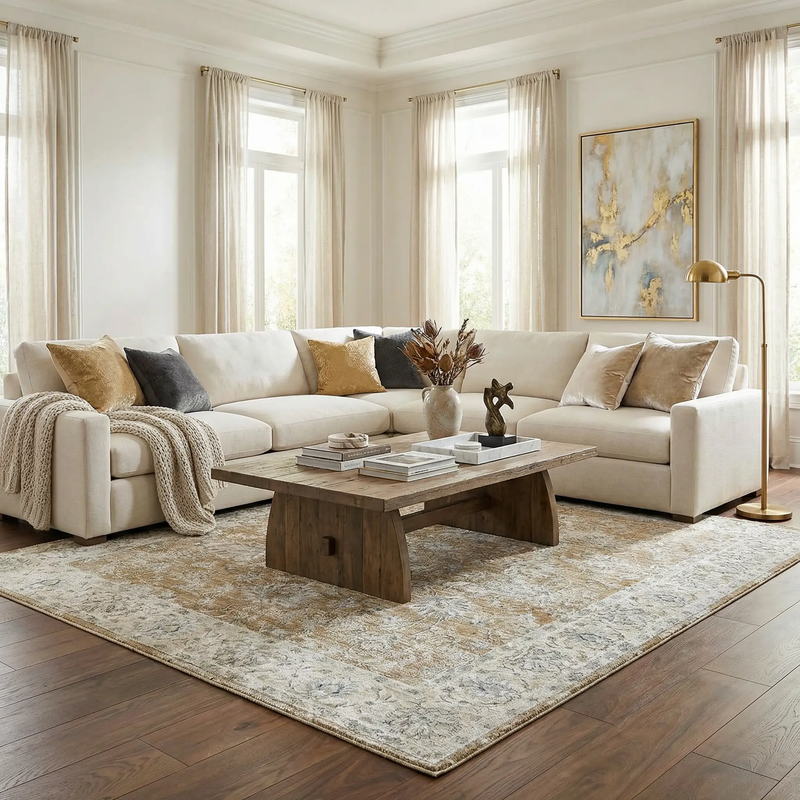 Kerem Damask Thick Luxe Boutique Rug by Boutique Rugs