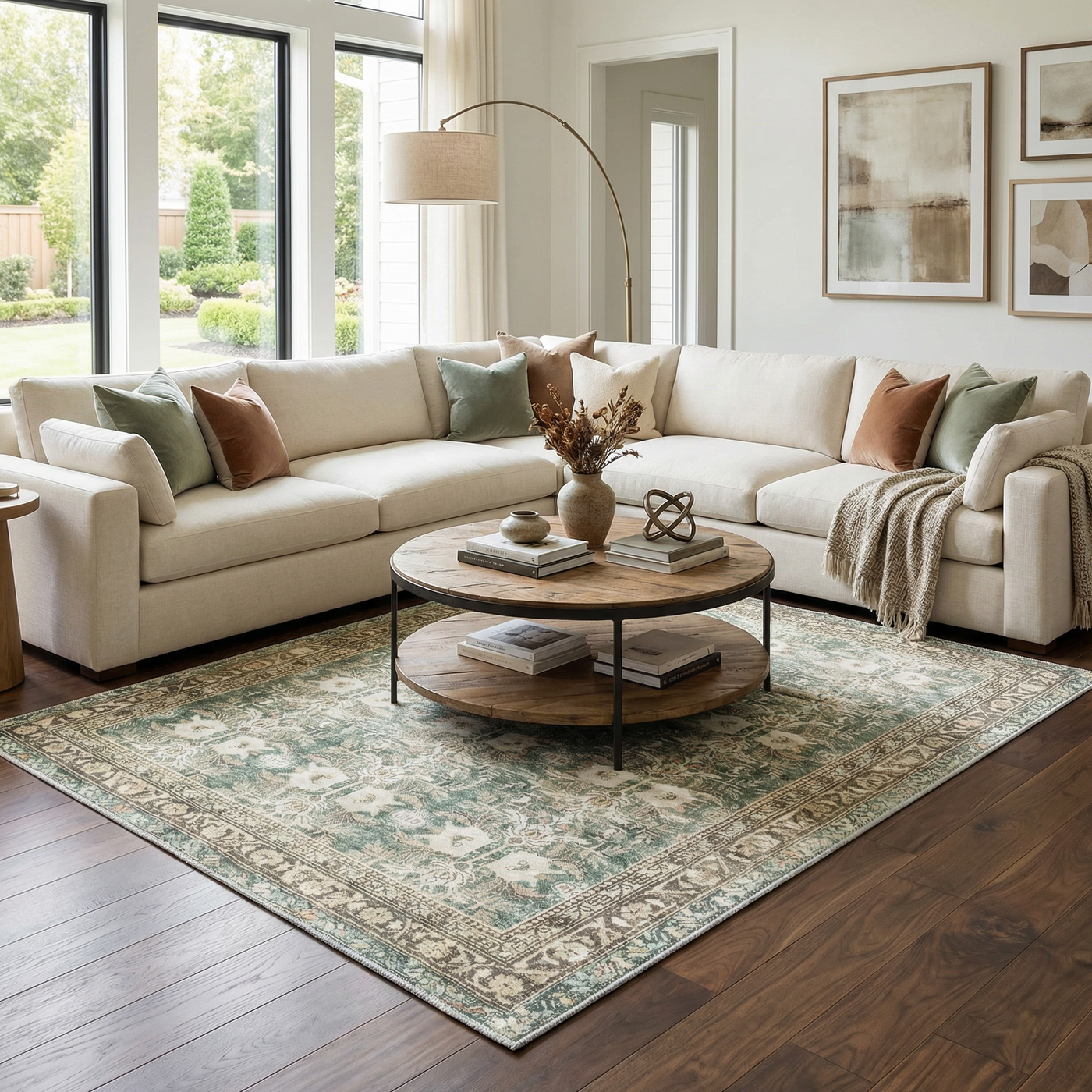 Acoose Vintage Flat Pile Washable Rug by Boutique Rugs