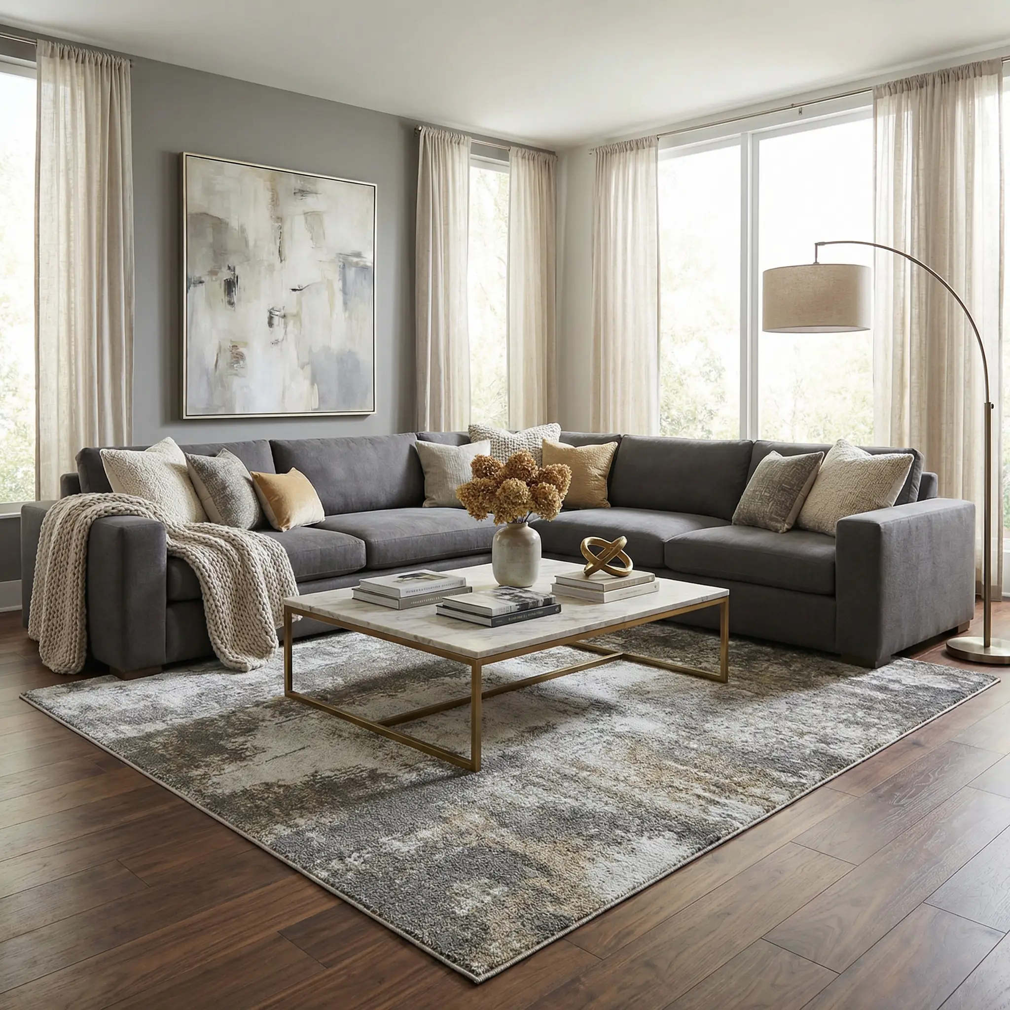 Liveree Abstract Area Rug - Clearance by Boutique Rugs