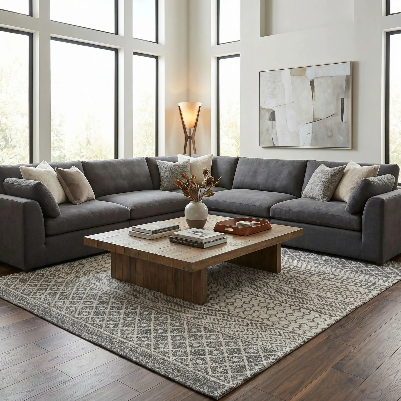 Lester Washable Area Rug - Clearance by Boutique Rugs