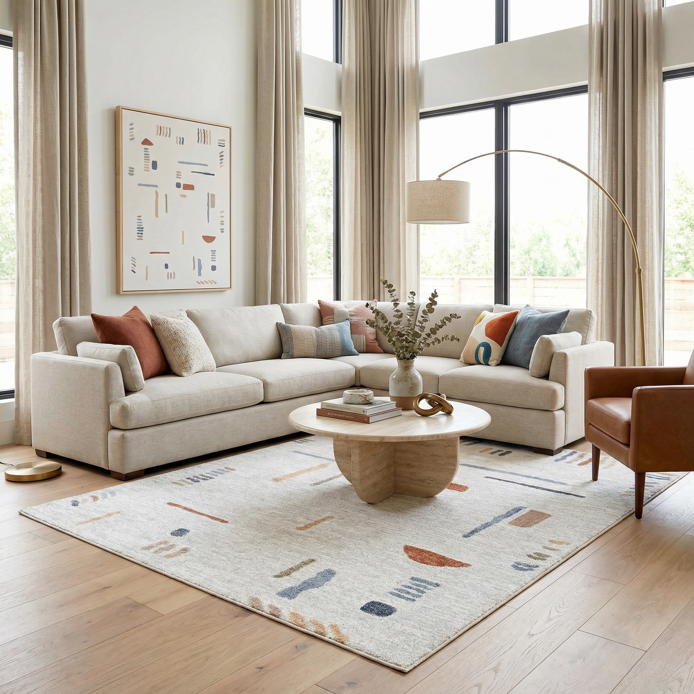 Arnon Modern Washable Rug by Boutique Rugs