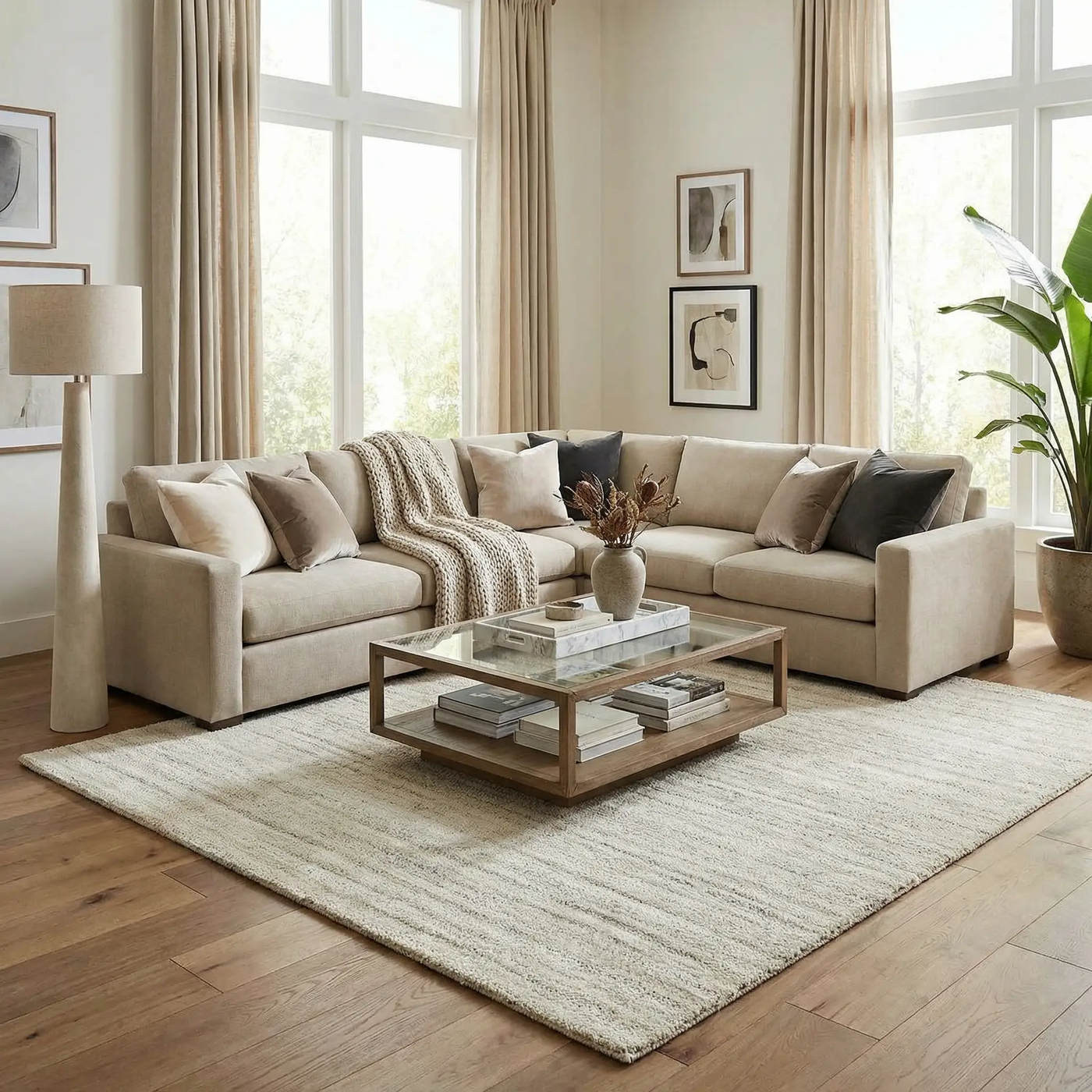 Sezja White Luxe Area Rug by Boutique Rugs