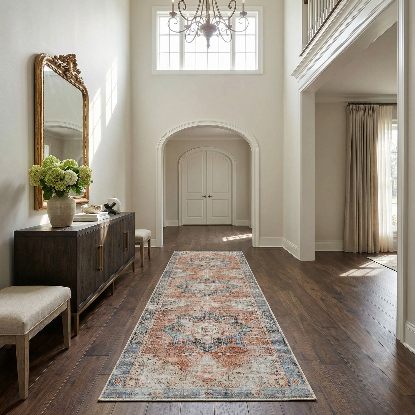 Rosman Distressed Washable Area Rug by Boutique Rugs