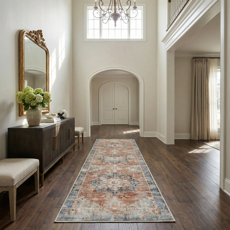 Rosman Distressed Washable Area Rug by Boutique Rugs