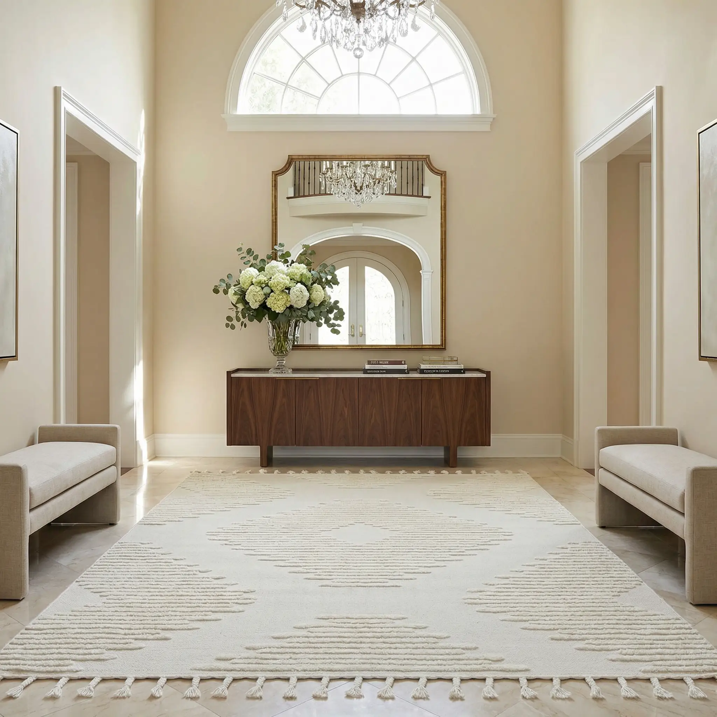Palimbang Cream 3D Rug by Boutique Rugs