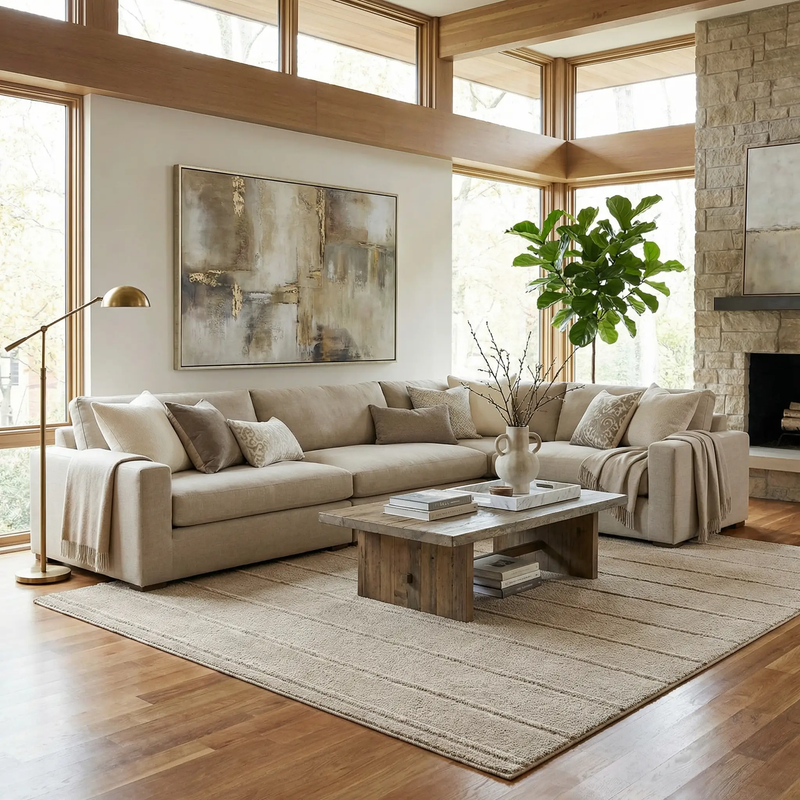 Cascade Brown Area Rug by Boutique Rugs