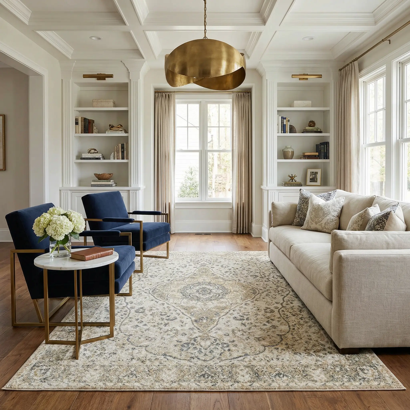 Cara Flat Pile Washable Rug by Boutique Rugs