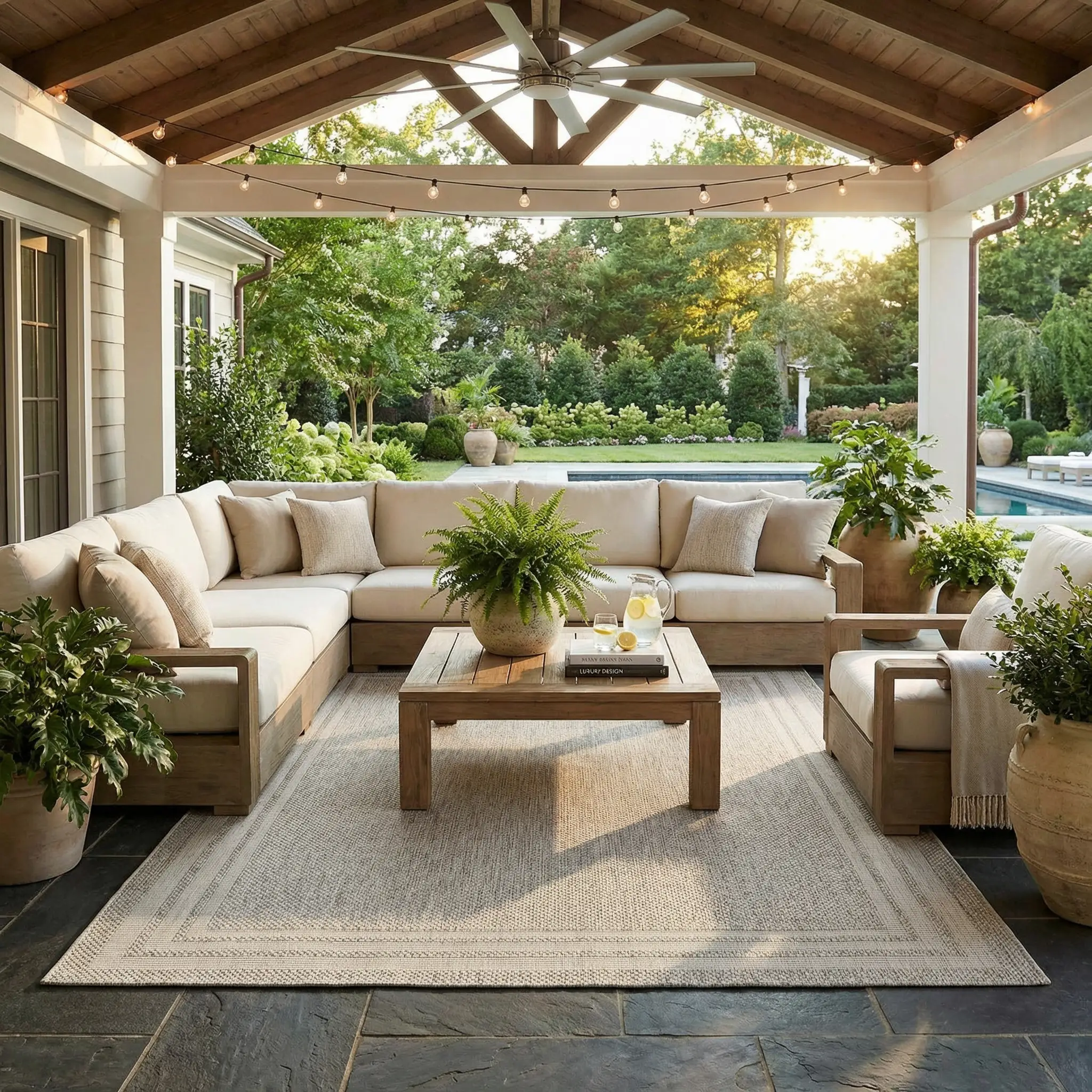 Burradoo Bordered Outdoor Area Rug by Boutique Rugs