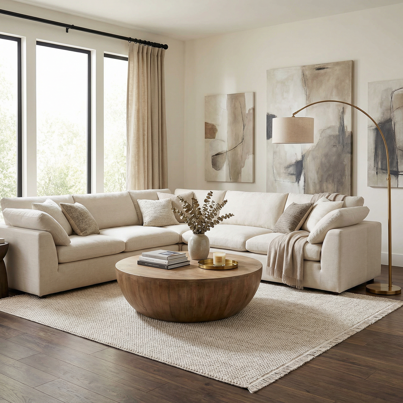 Gowan Beige Area Rug by Boutique Rugs