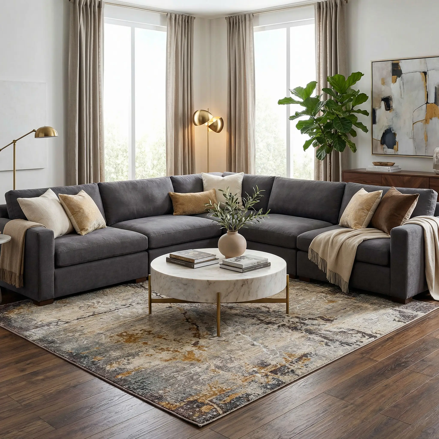 Alexi Luxe Rug with Fringes by Boutique Rugs