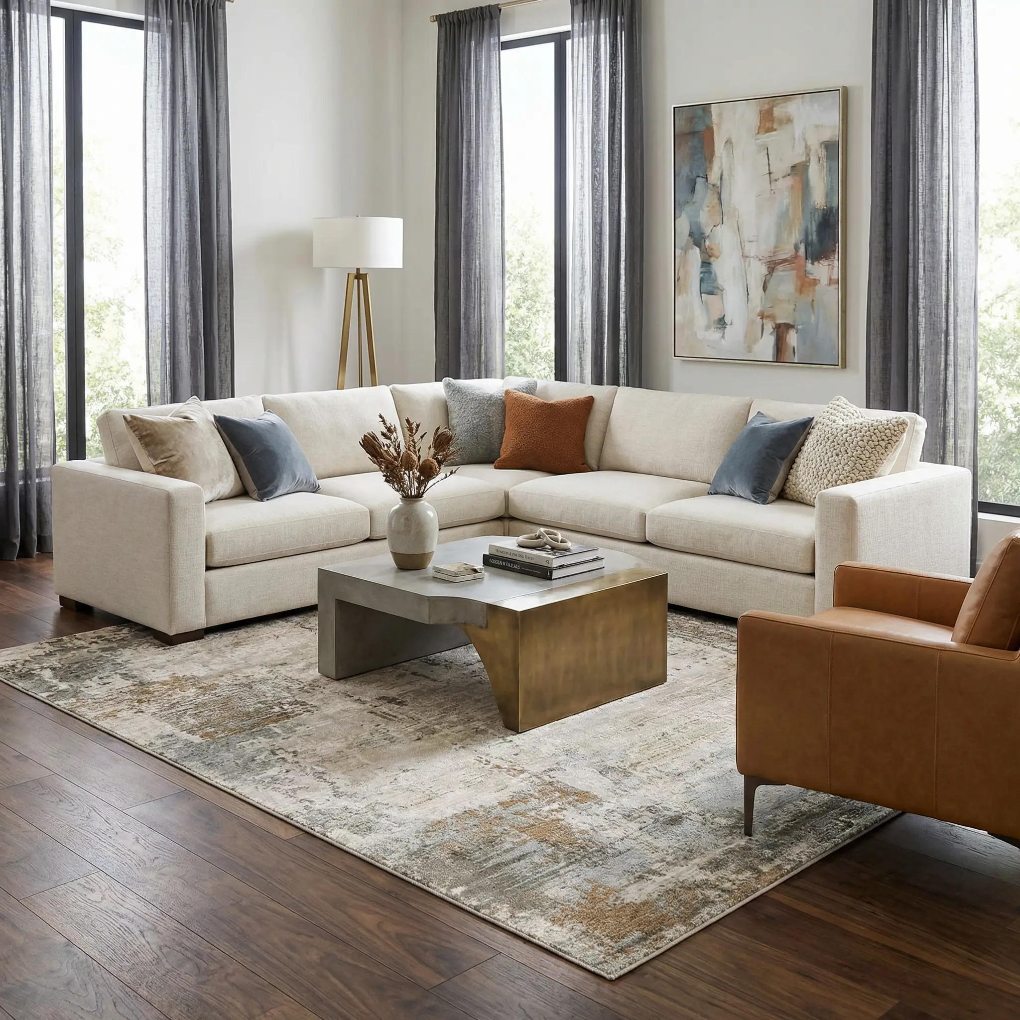 Kress Thick Luxe Abstract Rug by Boutique Rugs